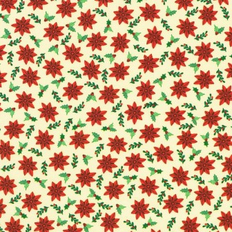 P135-SRKD-23907-84 PATCH. AMERICANO TINY TIDINGS (03) 110 CM. ALGODON 100% CREMA Venta en piezas de 7.00 M