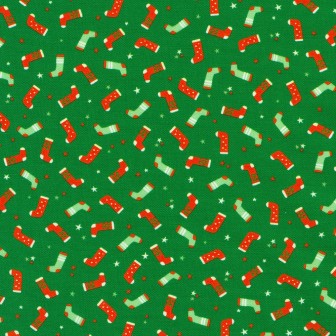 P135-SRKD-23908-240 PATCH. AMERICANO TINY TIDINGS (07) 110 CM. ALGODON 100% VERDE Venta en piezas de 7.00 M