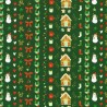 P135-SRKD-23909-224 PATCH. AMERICANO TINY TIDINGS (08) 110 CM. ALGODON 100% VERDE Venta en piezas de 7.00 M