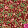 P135-SRKM-22948-113 PATCH. AMERICANO HOLIDAY FLOURISH PEPPERMINT TWIST (09) 110 CM. ALGODON 100% GRANATE/DORADO Venta en piezas