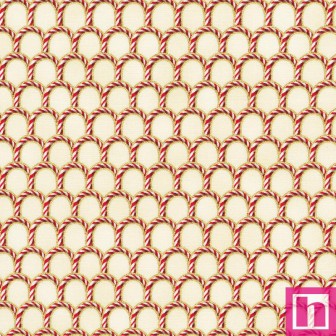 P135-SRKM-22952-85 PATCH. AMERICANO HOLIDAY FLOURISH PEPPERMINT TWIST (27) 110 CM. ALGODON 100% CREMA/DORADO Venta en piezas de