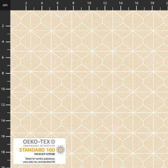 P137-4504-264 PATCH.AMERICANO RAINBOW-LINE (01) 110 CM. ALGODON 100% CREMA Venta en piezas de 6.00 M