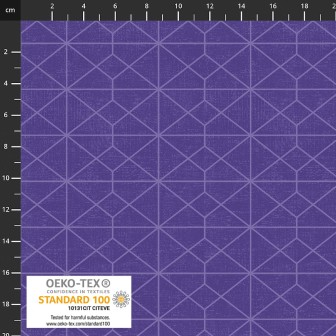 P137-4504-278 PATCH.AMERICANO RAINBOW-LINE (15) 110 CM. ALGODON 100% MORADO Venta en piezas de 6.00 M