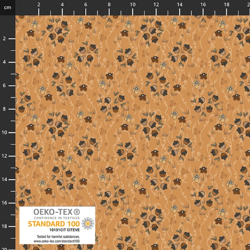 P137-4514-546 PATCH.AMERICANO THE SWEETEST EMBRACE (16) 110 CM. ALGODON 100% CAMEL Venta en piezas de 6.00 M