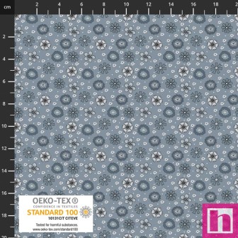 P137-4514-563 PATCH.AMERICANO WILD MEADOW (04) 110 CM. ALGODON 100% AZUL Venta en piezas de 6.00 M