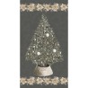 P137-SRKM--23697-184 PATCH. AMERICANO HOLIDAY FLOURISH - FOREST GLEN (69) PANEL 60X110 CM. ALGODON 100% CENIZA/PL.METALL Venta e