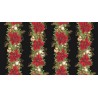 P137-SRKM-23699-2 PATCH. AMERICANO HOLIDAY FLOURISH - FOREST GLEN (45) 110 CM. ALGODON 100% NEGRO/DORADO METALLIC Venta en pieza