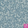 P17-MAS10835-B PATCH. AMERICANO COTTAGE FLOWERS (05) 110 CM. ALGODON 100% AZUL Venta en piezas de 7.00 M