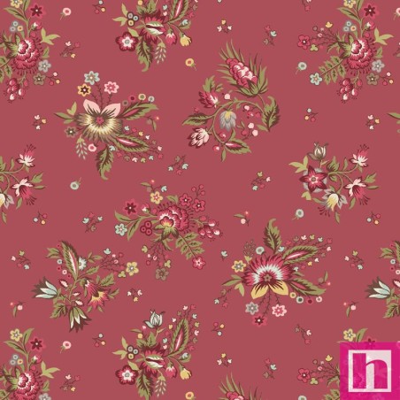 P17-MAS11041-R PATCH. AMERICANO FRENCH MARKET (01) 110 CM. ALGODON 100% ROJO Venta en piezas de 7.00 M