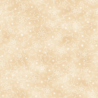 P17-MAS11092-EE PATCH. AMERICANO CHRISTMASTIME (12) 110 CM. ALGODON 100% CREMA/BLANCO Venta en piezas de 7.00 M