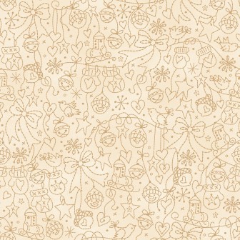 P17-MAS11093-E PATCH. AMERICANO CHRISTMASTIME (18) 110 CM. ALGODON 100% CREMA Venta en piezas de 7.00 M