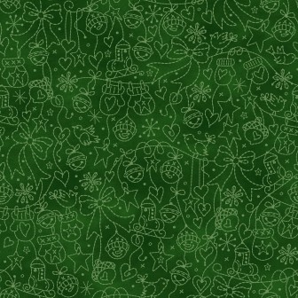 P17-MAS11093-G PATCH. AMERICANO CHRISTMASTIME (17) 110 CM. ALGODON 100% VERDE Venta en piezas de 7.00 M
