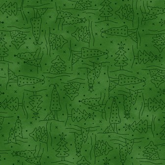 P17-MAS11095-G PATCH. AMERICANO CHRISTMASTIME (08) 110 CM. ALGODON 100% VERDE Venta en piezas de 7.00 M