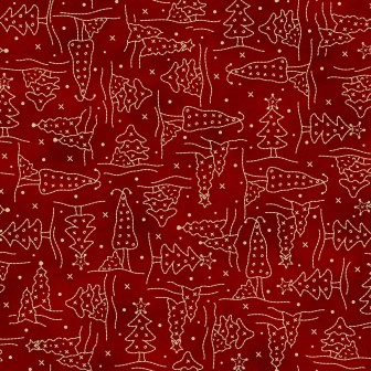 P17-MAS11095-R PATCH. AMERICANO CHRISTMASTIME (09) 110 CM. ALGODON 100% ROJO Venta en piezas de 7.00 M
