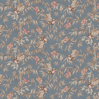 P17-MAS11134-B PATCH. AMERICANO MEADOW BLUSH (13) 110 CM. ALGODON 100% AZUL Venta en piezas de 7.00 M