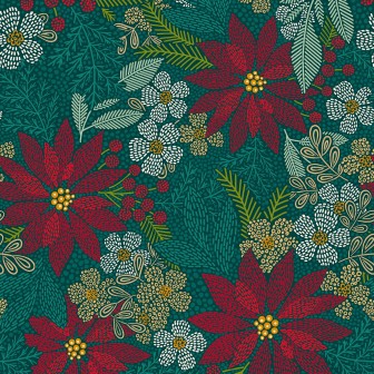 P17-MAS11170-G PATCH. AMERICANO HOLIDAY STITCHES (02) 110 CM. ALGODON 100% VERDE Venta en piezas de 7.00 M