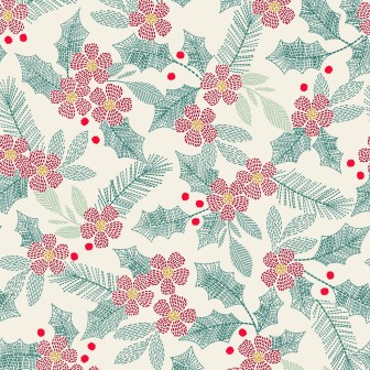 P17-MAS11172-E PATCH. AMERICANO HOLIDAY STITCHES (06) 110 CM. ALGODON 100% CREMA Venta en piezas de 7.00 M