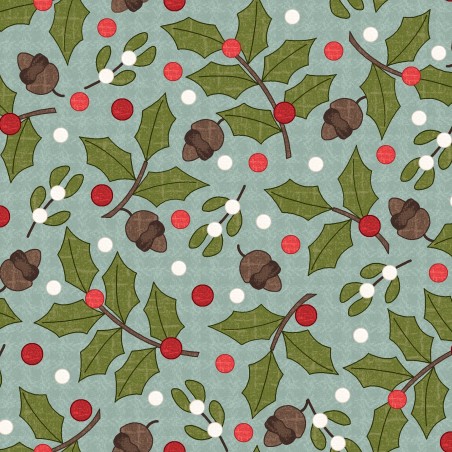 P17-MASF11163-Q PATCH. AMERICANO SNOWTOP MOUNTAIN FLANNEL (04) 110 CM. FRANELA ALGODON 100% VERDE Venta en piezas de 5.50 M