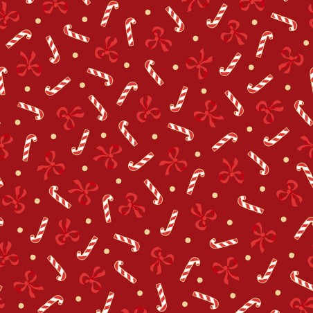P17-MASM11111-R PATCH. AMERICANO MERRY MIX (05) 110 CM. ALGODON 100% ROJO/DORADO METALLIC Venta en piezas de 7.00 M