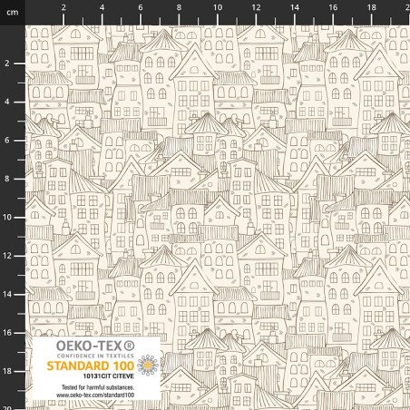 P37-4504-175 PATCH.AMERICANO CASA AND COSY (16) 110 CM. ALGODON 100% CREMA Venta en piezas de 6.00 M