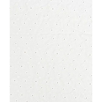 P69-5997-50 BATISTA BORDADA VENEZIA (01) 1.30 M.-100 GR/M2 - ALGODON 100% BLANCO Venta en piezas de 6.00 M
