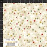 4593-015 PATCH.AMERICANO CHRISTMAS TIME (12) 110 CM. ALGODON 100% CREMA/EUCALIPTO/DORADO METALLIC Venta en piezas de 6.00 M