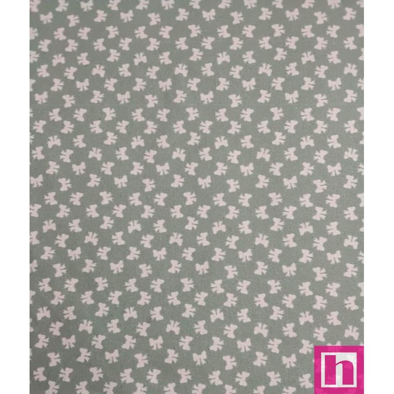 67374 TEJIDO ESTAMPADO SESAMO (63) 150 CM. 145 GR/M2. ALGODON 100% MENTA/NATURAL Venta en piezas de 10.00 M