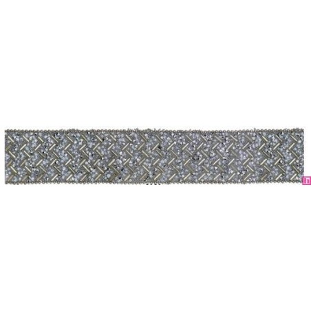 856194-0101 GALON TERMOADHESIVO ABEBA 30 MM. BROSS+CRISTAL NEUTRO Venta en piezas de 5.00 M