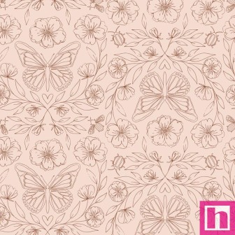 P121-MEAD6483PINK PATCH. AMERICANO MEADOWLIGHT (12) 110 CM. ALGODON 100% ROSA Venta en piezas de 7.00 M