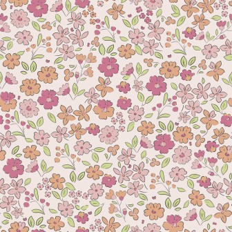 67900 TEJIDO ESTAMPADO LIBERTY EFRAN (02) 1.40 M. 110 GR/M2. ALGODON 100% ROSA Venta en piezas de 10.00 M