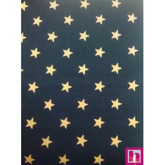 66381 PATCH. AMERICANO TRAMADO WILLSON (79) 110 CM. ALGODON 100% MARINO/DORADO Venta en piezas de 7.00 M