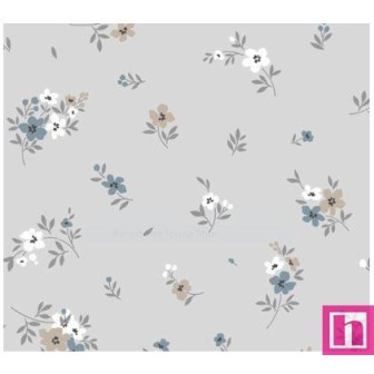67048 DOBLE GASA ESTAMPADA THELMA (05) 135 CM. 128 GR/M2. ALGODON 100% GRIS Venta en piezas de 6.00 M