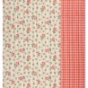 68007 ACOLCHADO ESTAMPADO EZAPOTE (01) 130 CM. 340 GR/M2. ALGODON 100% BEIG/CORAL Venta en piezas de 5.00 M