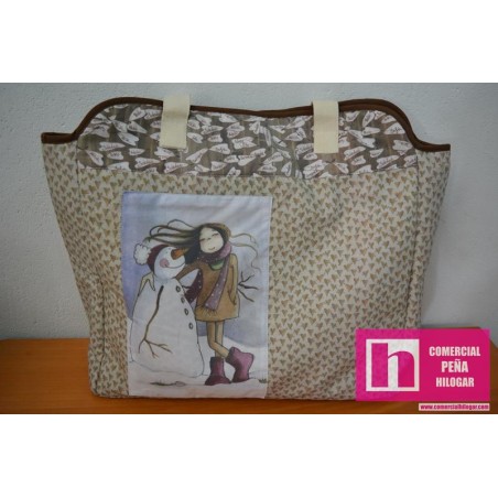 983089 ALTILLO DE LOS DUENDES BOLSO GRANDE 40X40X10 ALGODON 100% MULTI Venta en piezas de 1.00 U