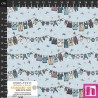 P137-4504-134 PATCH.AMERICANO LAUNDRY HOUR (02) 110 CM. ALGODON 100% CELESTE Venta en piezas de 6.00 M