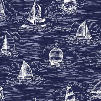 P17-MAS11102-B PATCH. AMERICANO REGATTA DAYS (10) 110 CM. ALGODON 100% MARINO Venta en piezas de 7.00 M