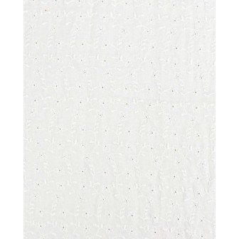 P69-5998-50 BATISTA BORDADA PALERMO (01) 1.30 M.-100 GR/M2 - ALGODON 100% BLANCO Venta en piezas de 6.00 M