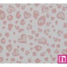 P94-4151-001 DOBLE GASA ESTAMPADA VALESKA (01) 135 CM. 125 GR/M2. ALGODON 100% BLANCO/ROSA Venta en piezas de 6.00 M