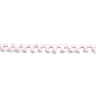 120458-0006 ONDULINA FANTASIA CINNAMON 10 MM. POLIESTER 100% BLANCO/ROSA Venta en piezas de 20.00 M
