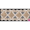 537390-100 GALON TUL FANTASIA AFRODITA 60 MM. PET+METALLIC BLANCO/DORADO Venta en piezas de 12.90 M