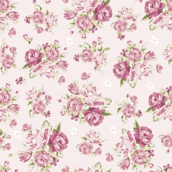 68012 LONETA ESTAMPADA ANTIMANCHAS FLORENCIA (01) 1.55 M. 240 GR/M2 - POLIESTER 100% ROSA Venta en piezas de 10.00 M