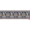 981254-0020 GALON FANTASIA ADONIS 45 MM. POLIESTER+PET MARINO/DORADO Venta en piezas de 9.30 M