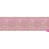 981254-0055 GALON FANTASIA ADONIS 45 MM. POLIESTER+PET ROSA/DORADO Venta en piezas de 9.30 M