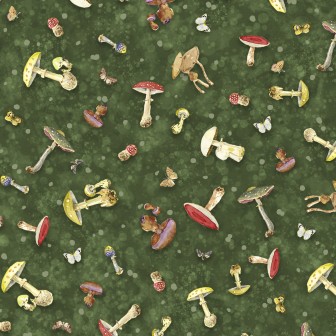 P121-FFLO6335G PATCH. AMERICANO FOREST FLOOR (10) 110 CM. ALGODON 100% VERDE Venta en piezas de 7.00 M
