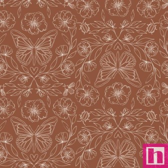 P121-MEAD6483RUST PATCH. AMERICANO MEADOWLIGHT (11) 110 CM. ALGODON 100% TEJA Venta en piezas de 7.00 M