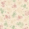 P17-MAS11091-RG PATCH. AMERICANO CHRISTMASTIME (02) 110 CM. ALGODON 100% CREMA Venta en piezas de 7.00 M