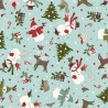 P17-MASF11162-Q PATCH. AMERICANO SNOWTOP MOUNTAIN FLANNEL (09) 110 CM. FRANELA ALGODON 100% MENTA Venta en piezas de 5.50 M
