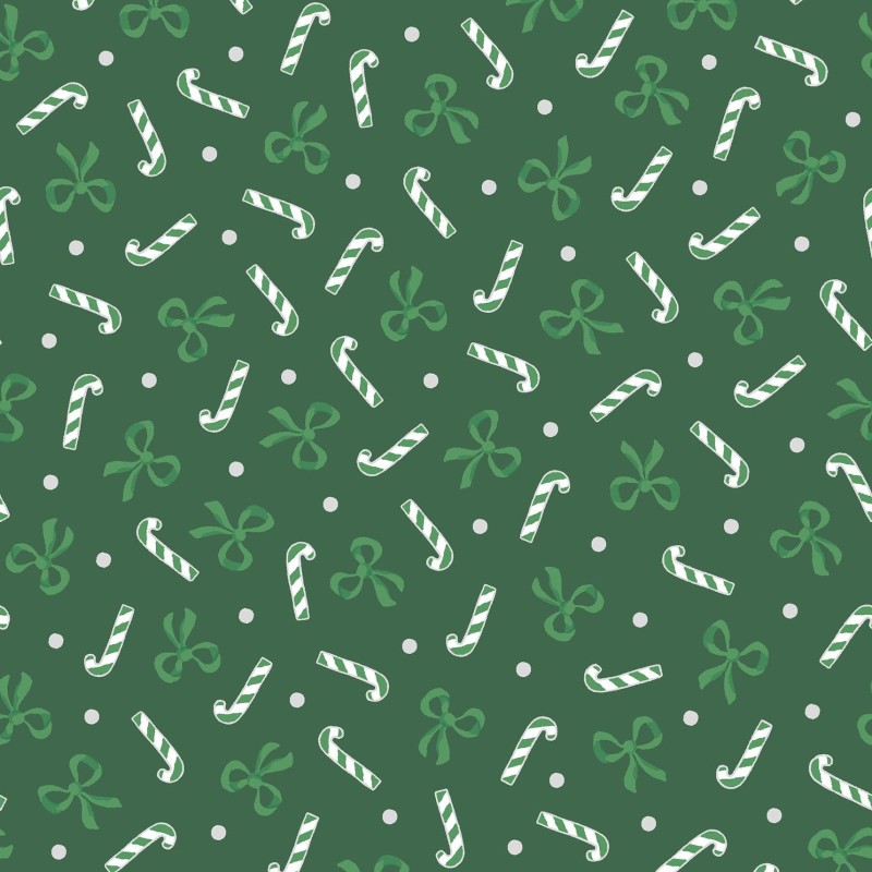 P17-MASM11111-G PATCH. AMERICANO MERRY MIX (06) 110 CM. ALGODON 100% VERDE/PLATA METALLLIC Venta en piezas de 7.00 M