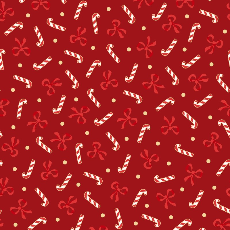 P17-MASM11111-R PATCH. AMERICANO MERRY MIX (05) 110 CM. ALGODON 100% ROJO/DORADO METALLIC Venta en piezas de 7.00 M