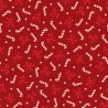P17-MASM11111-R PATCH. AMERICANO MERRY MIX (05) 110 CM. ALGODON 100% ROJO/DORADO METALLIC Venta en piezas de 7.00 M